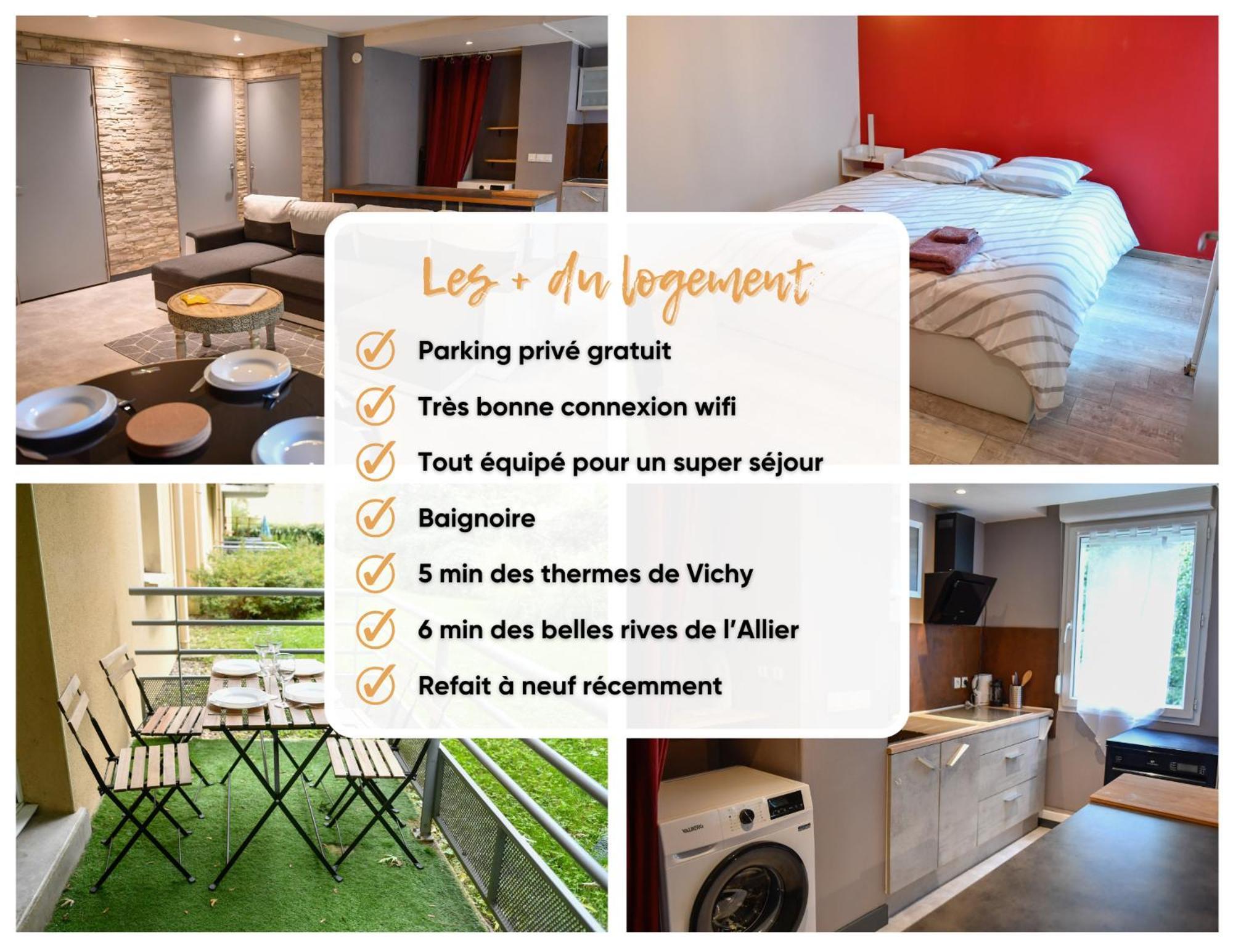 Appartement Calme Et Terrasse Privee Pres De Vichy à Bellerive-sur-Allier Extérieur photo